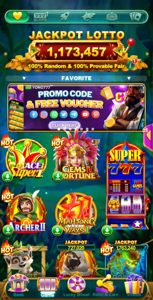 Yono 777 App with New Updates - Download the App, Get Bonus & Cashback 2 Yono 777 Game App Homepage Image