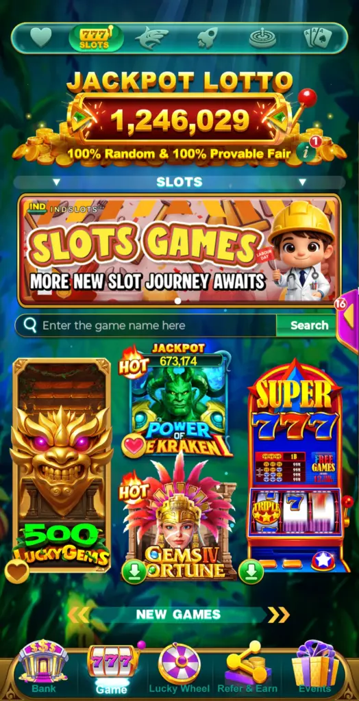 New Games in Yono IND Slots App Homepage