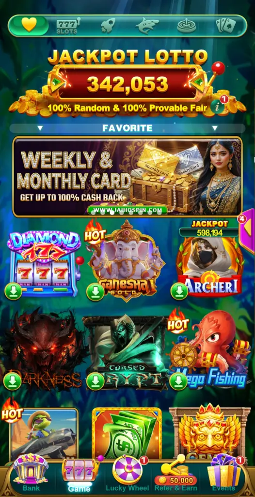 Yono Jaiho Spin App with New Updates - Download the App, Get Bonus & Cashback 2 New Games in Yono Jaiho Spin App Homepage