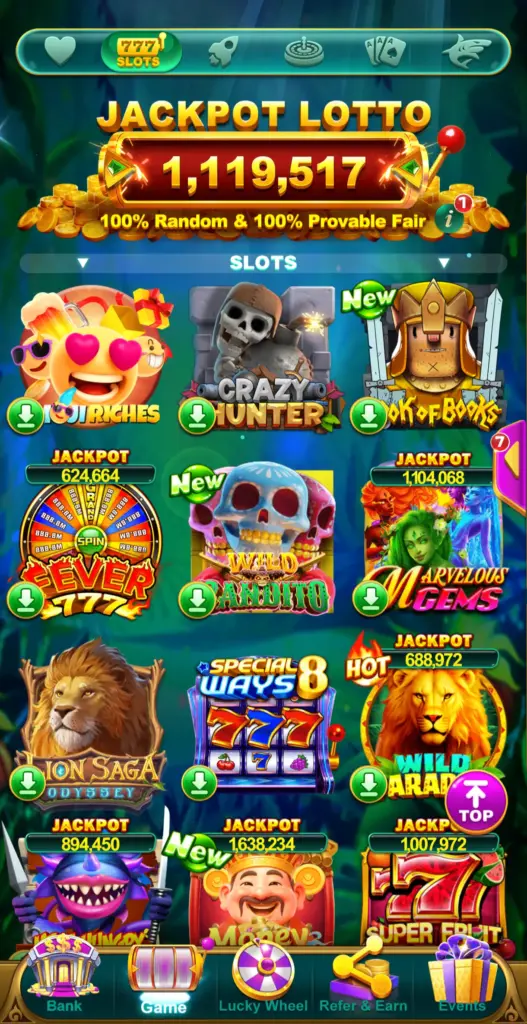 Yono Slots Spin App with New Updates - Download the App, Get Bonus & Cashback 2 Yono Slots Spin Game App Homepage