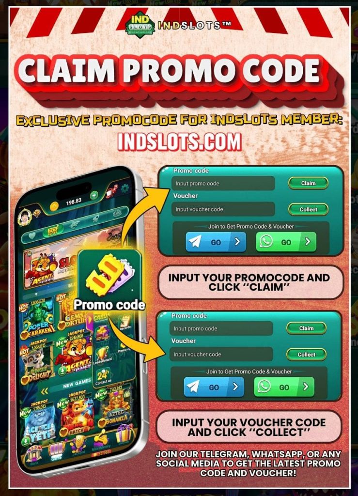 How to Claim Your Free Promo Code, Voucher and Rewards Now at INDSLOTS