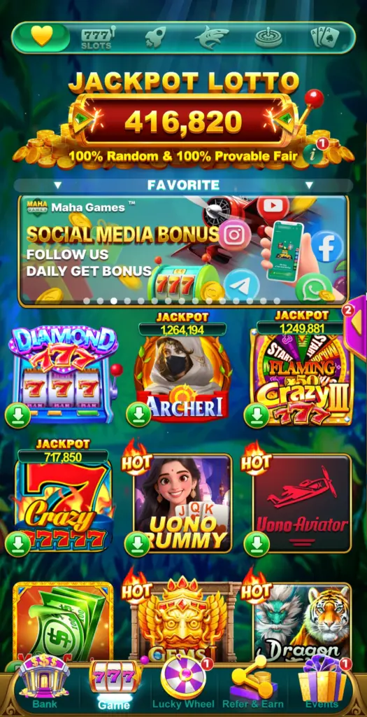 Yono Maha Game App with New Updates - Download the App, Get Bonus & Cashback 2 Yono Maha Game App Homepage