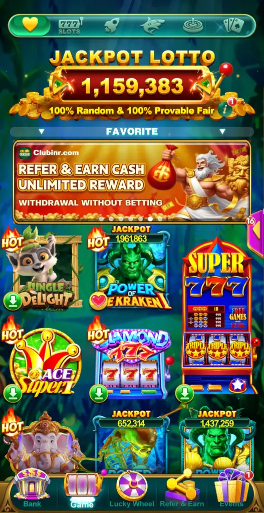 Yono Club INR Game App Is a Complete Skill Gaming Platform for Indian Mobile Players 2 Yono Club INR App Homepage