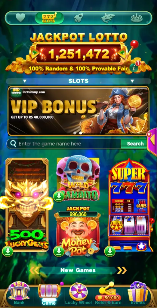 Yono INR Rummy Game App Is a Skilled Gaming Platform Built for Indian Players 2 New Game in Yono INR Rummy App Homepage